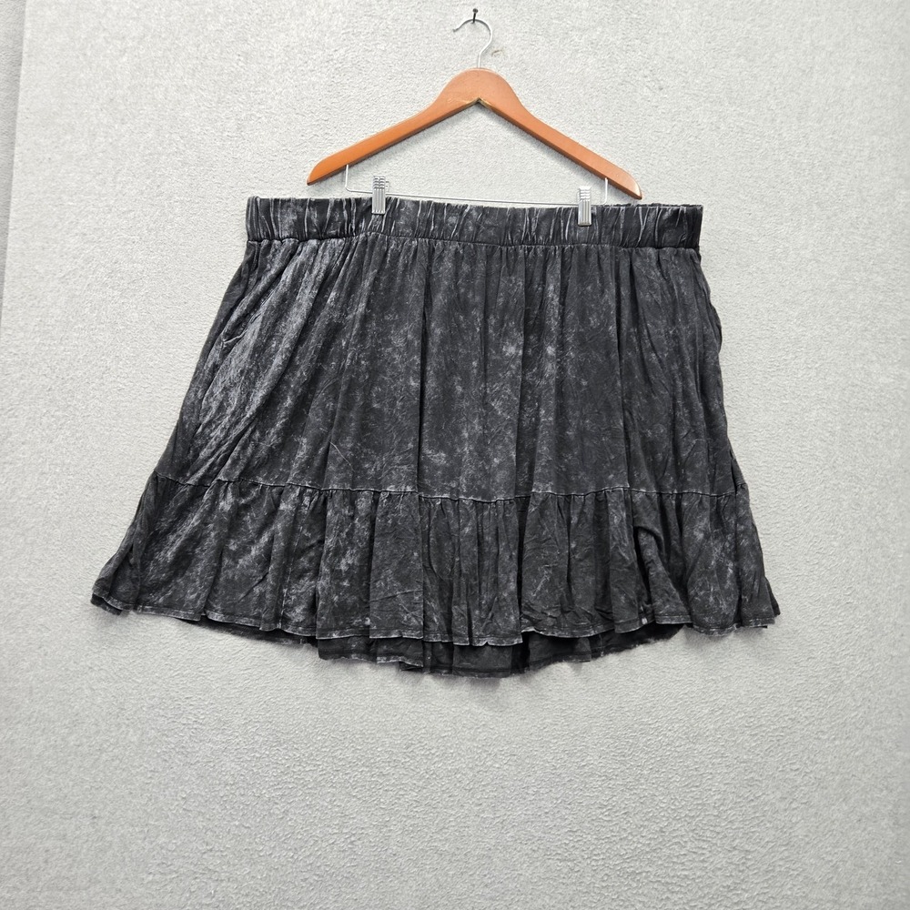 Torrid Women Skirt 4 Black Super Soft Knits Stretch Lightweight